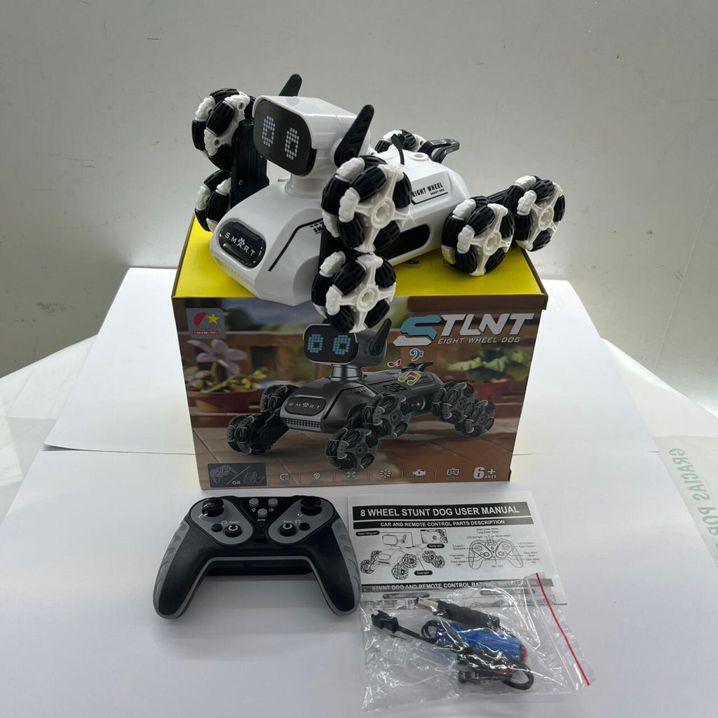 Perro Inteligente de 8 Ruedas STLNT – Juguete Robótico Interactivo y Tecnológico