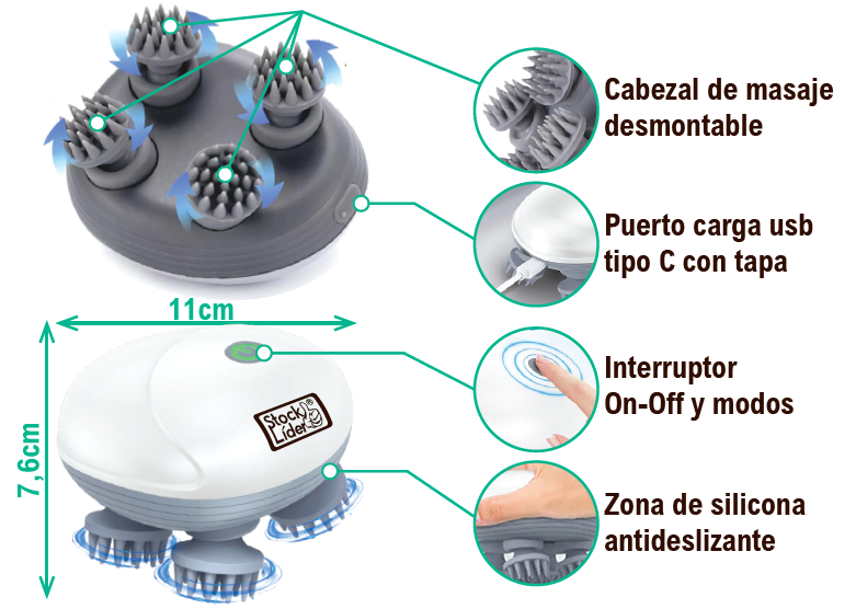 Masajeador portátil